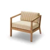 Fritz Hansen Skagerak Virkelyst Stol, Golden Yellow Stripe fra> Udendørs Loungemøbler|Havestole