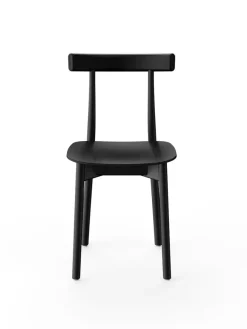 Nine Skinny wooden chair, ash/black fra> Spisebordsstole