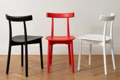 Nine Skinny wooden chair, ash/black fra><noscript><img width=