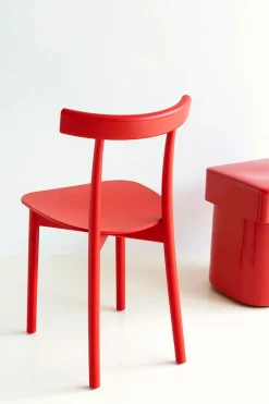 Nine Skinny wooden chair, ash/red fra><noscript><img width=