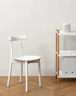 Nine Skinny wooden chair, ash/white fra><noscript><img width=
