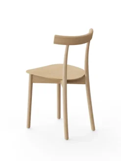 Nine Skinny wooden chair, ash/white fra><noscript><img width=