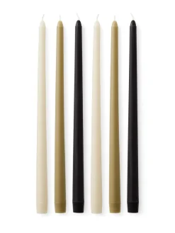 Audo Copenhagen Spire Smooth Tapered Lys, sæt á 6 stk. fra> Stearinlys