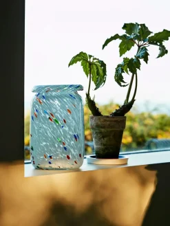 HAY Splash Vase, Roll neck blue fra><noscript><img width=
