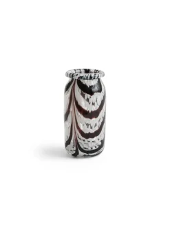 HAY Splash Vase Roll Neck X-Small, coffee and white fra> Vaser