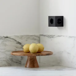 Avolt Square 2 Stikdåse med USB, beige fra><noscript><img width=