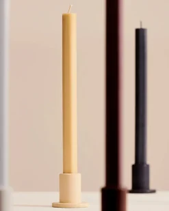 HAY Square Candle 4 Stk., dark fra> Stearinlys