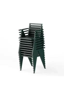 Nine Stacking Arm Chair, grøn fra 19 Outdoors><noscript><img width=