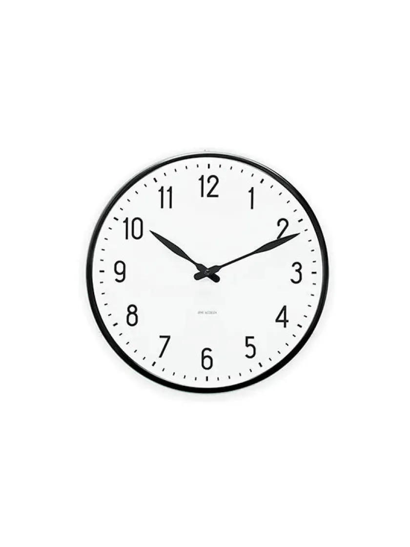 Arne Jacobsen Clocks Station vægur af Arne Jacobsen (Ø: 16)> Gaver Til Ham|Vægure