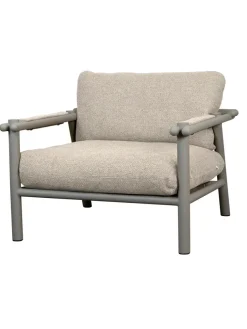 Cane-line Sticks Loungestol, taupe aluminium fra> Udendørs Loungemøbler|Havestole