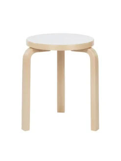 Artek Stool 60, yellow lacquered fra><noscript><img width=