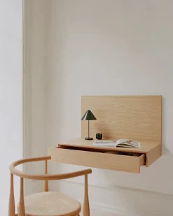 New Works Tana Wall Mounted Desk, black stained oak fra><noscript><img width=