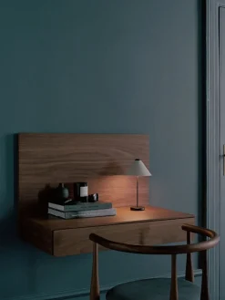 New Works Tana Wall Mounted Desk, black stained oak fra><noscript><img width=