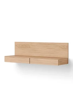 New Works Tana Wall Mounted Media Module, black stained oak fra><noscript><img width=