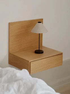 New Works Tana Wall Mounted Nightstand, walnut fra><noscript><img width=