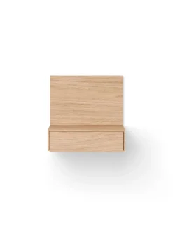 New Works Tana Wall Mounted Nightstand, black stained oak fra><noscript><img width=