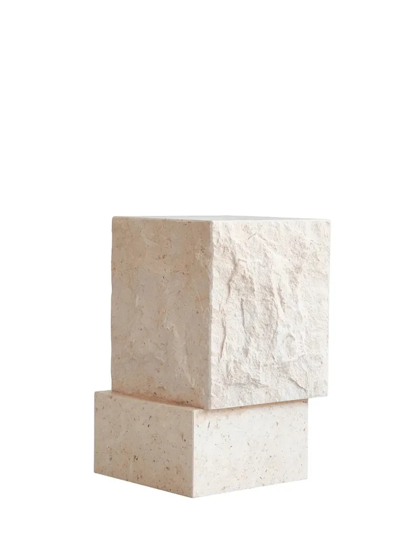 101 Copenhagen Temple Coffee Table Tall, limestone fra> Sideborde Og Små Borde