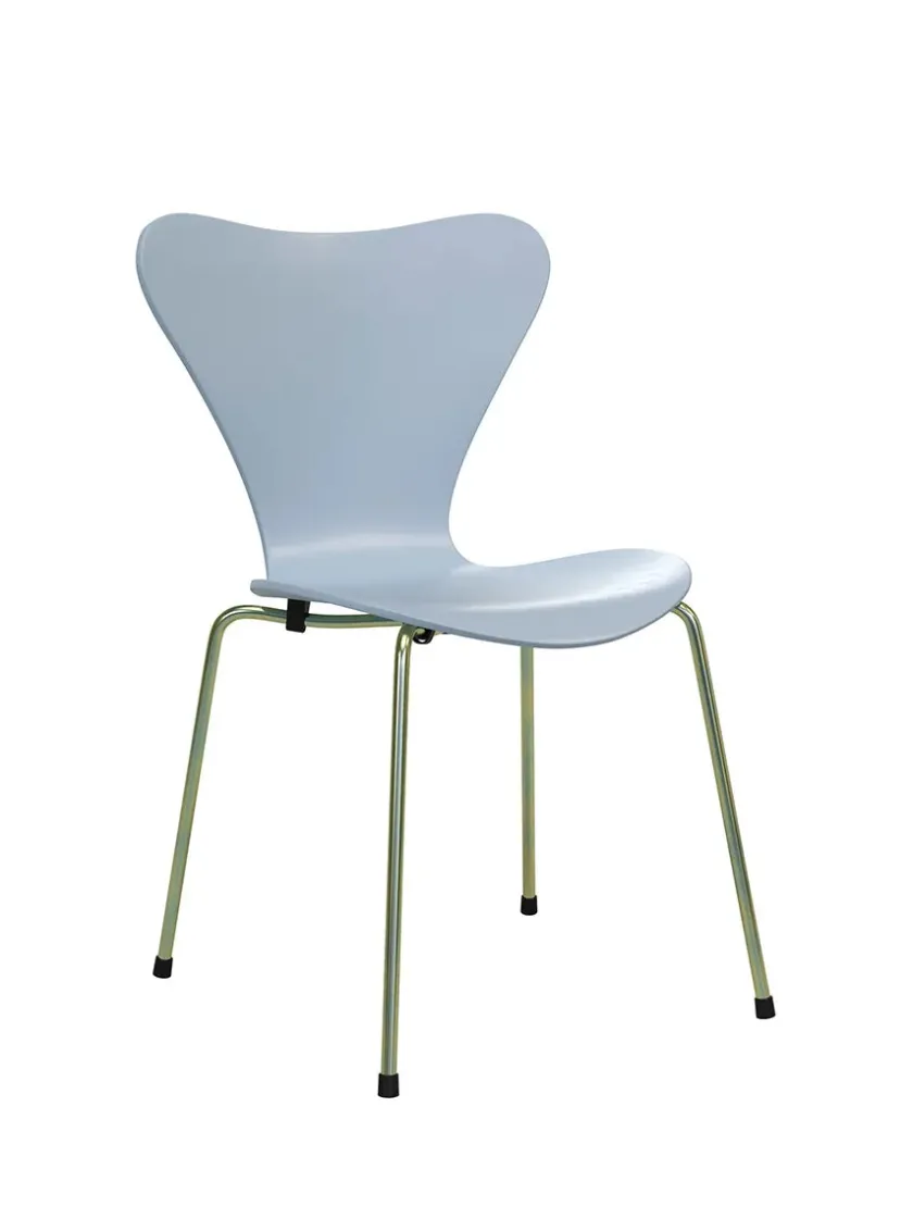 Fritz Hansen 70th Anniversary Edition 3107 Spisebordsstol, 7:14 AM Green af Arne Jacobsen> Spisebordsstole