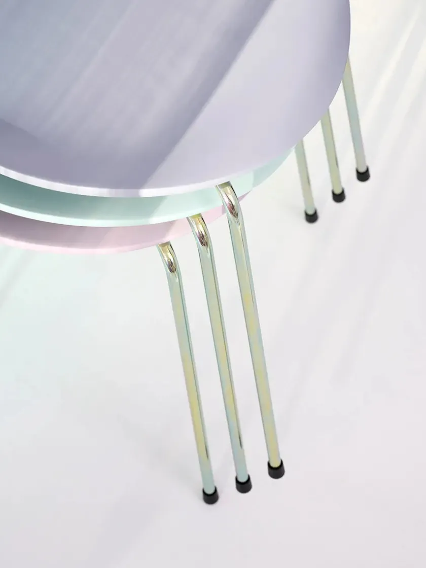 Fritz Hansen 70th Anniversary Edition 3107 Spisebordsstol, 7:14 AM Green af Arne Jacobsen> Spisebordsstole