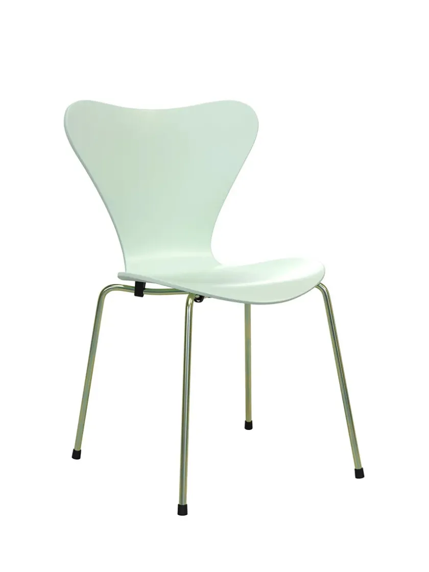Fritz Hansen 70th Anniversary Edition 3107 Spisebordsstol, 7:14 AM Green af Arne Jacobsen> Spisebordsstole