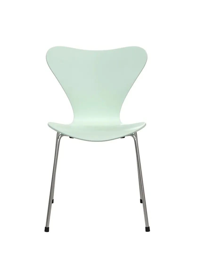 Fritz Hansen 70th Anniversary Edition 3107 Spisebordsstol, 7:14 AM Green af Arne Jacobsen> Spisebordsstole