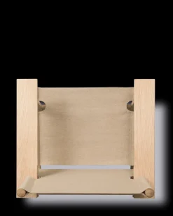 Fredericia Furniture The Canvas Chair, sæbebehandlet eg natur canvas af Børge Mogensen><noscript><img width=