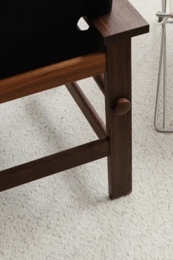 Fredericia Furniture The Canvas Chair, sortlakeret eg sort canvas af Børge Mogensen><noscript><img width=