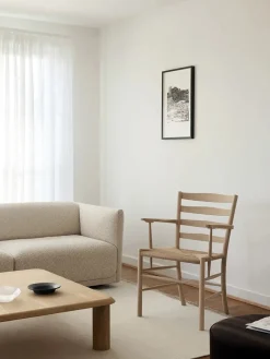 Fredericia Furniture The Klint Armchair, sæbebehandlet eg fra> Spisebordsstole