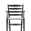 Fredericia Furniture The Klint Armchair, sortlakeret eg fra> Spisebordsstole