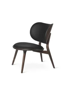 Mater The Lounge Chair, sort bøg med sort læder fra><noscript><img width=