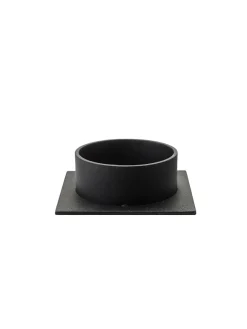 Kunstindustrien The Square lysestage Ø7 cm, sort fra> Lysestager