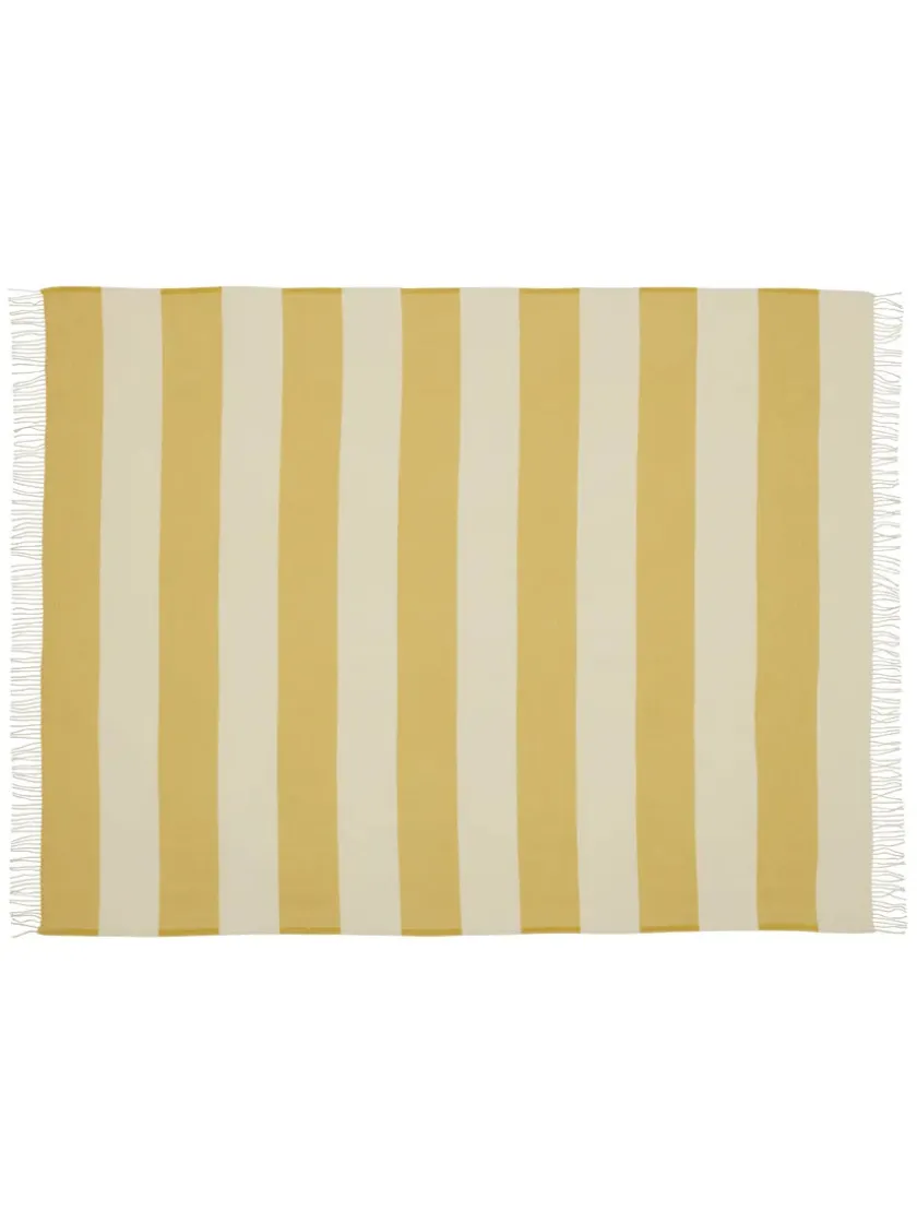 Silkeborg Uldspinderi The Sweater Plaid, golden yellow fra> Puder Og Plaider
