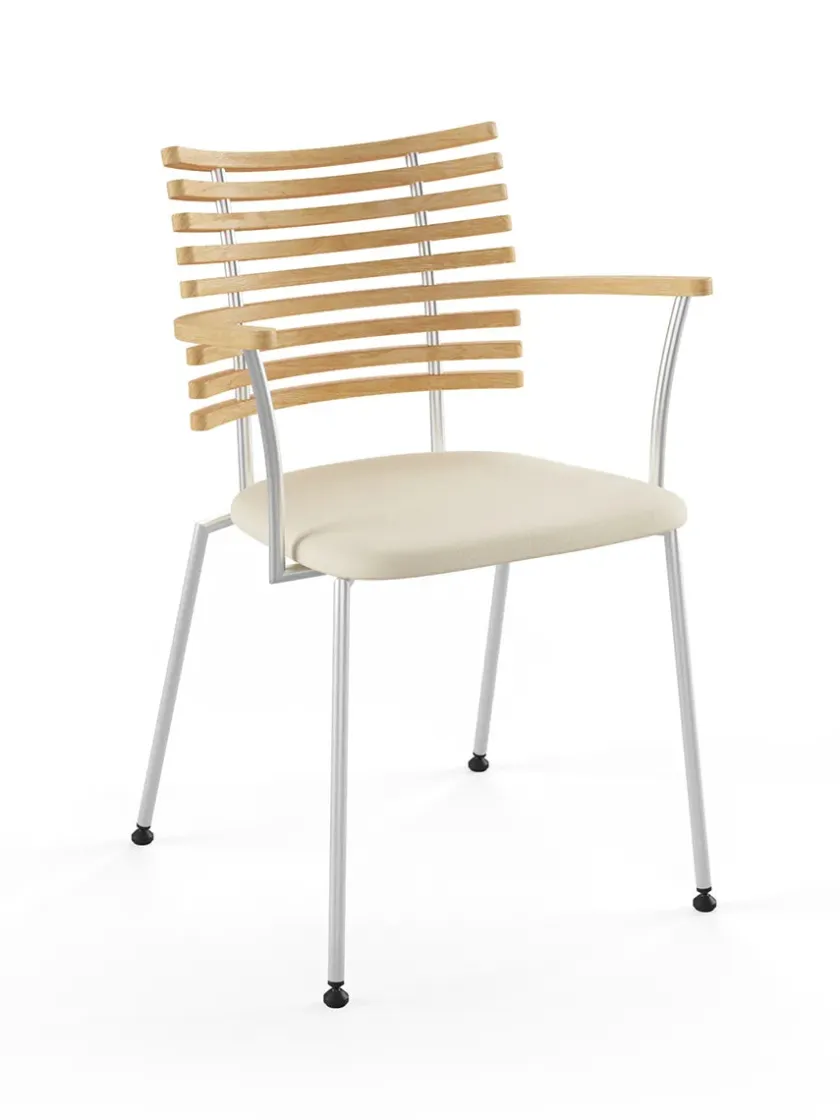 Naver Collection Tiger Armstol, sort læder fra> Spisebordsstole