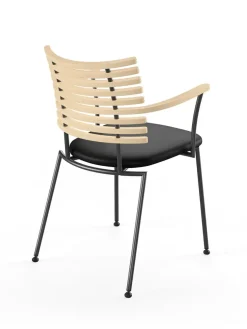 Naver Collection Tiger Armstol, sort læder fra><noscript><img width=