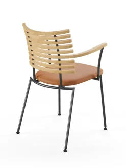 Naver Collection Tiger Armstol, sort læder fra><noscript><img width=