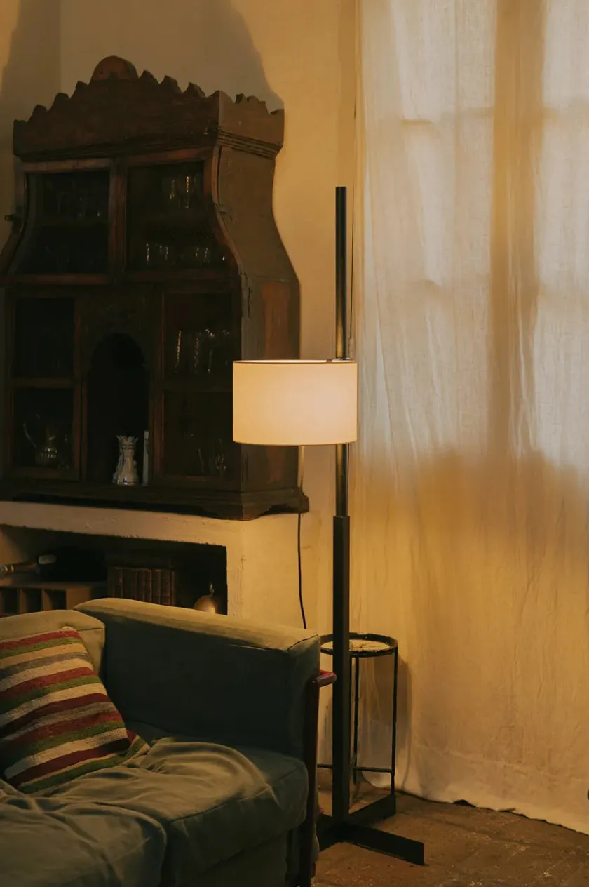 Santa & Cole TMM Gulvlampe, sort eg fra Santa and Cole> Gulvlamper|Spots