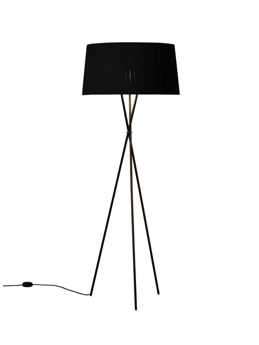 Santa & Cole Tripode Gulvlampe fra Santa and Cole, natural (G5)> Gulvlamper|Spots