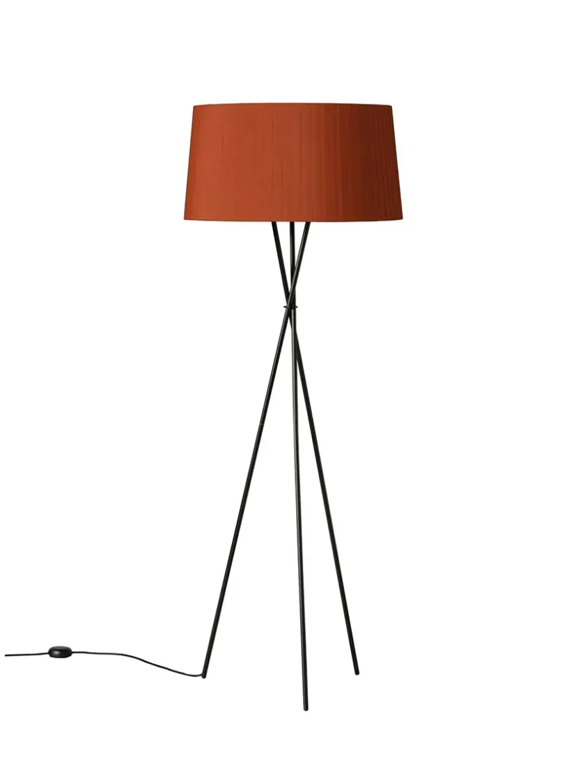 Santa & Cole Tripode Gulvlampe fra Santa and Cole, natural (G5)> Gulvlamper|Spots