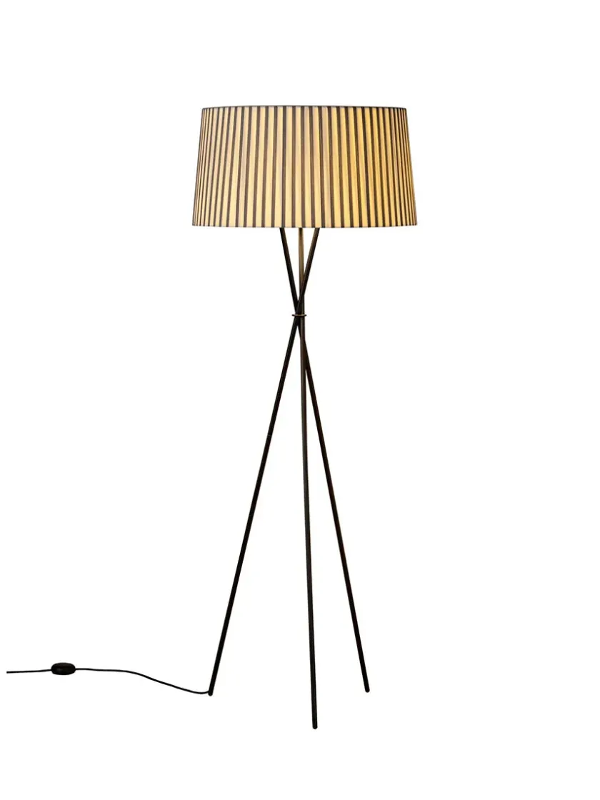 Santa & Cole Tripode Gulvlampe fra Santa and Cole, natural (G5)> Gulvlamper|Spots