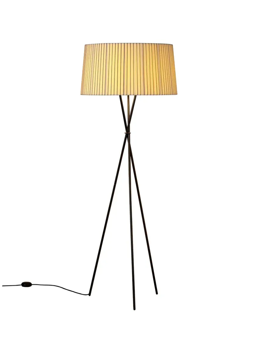 Santa & Cole Tripode Gulvlampe fra Santa and Cole, natural (G5)> Gulvlamper|Spots