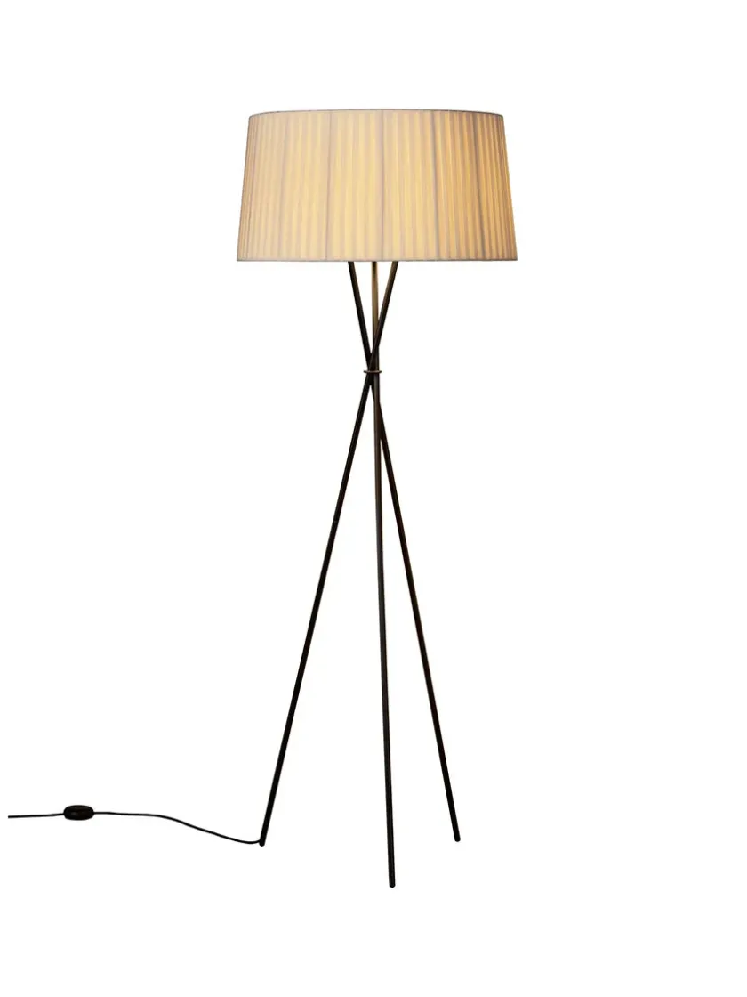 Santa & Cole Tripode Gulvlampe fra Santa and Cole, mustard (G5)> Gulvlamper|Spots