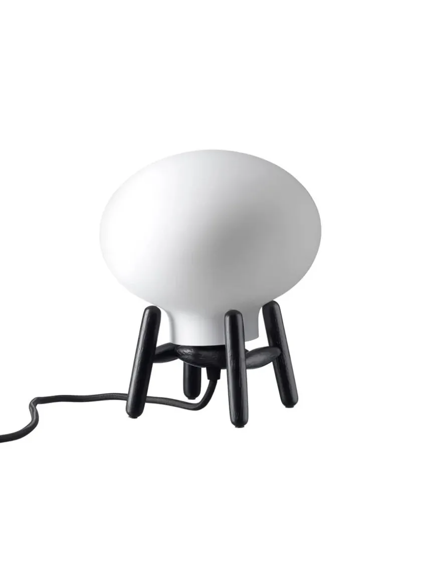 FDB Møbler U6 Mini Hiti Bordlampe, klart glas/eg fra> Spots
