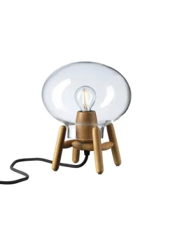 FDB Møbler U6 Mini Hiti Bordlampe, opalt glas/eg fra><noscript><img width=