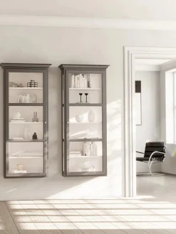 Lindebjerg Design Væghængt Vitrineskab Classic V4, hvid fra><noscript><img width=