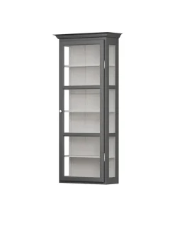 Lindebjerg Design Væghængt Vitrineskab Classic V4, hvid fra><noscript><img width=
