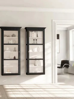 Lindebjerg Design Væghængt Vitrineskab Classic V4, antracit fra><noscript><img width=
