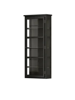 Lindebjerg Design Væghængt Vitrineskab N4, antracit fra><noscript><img width=
