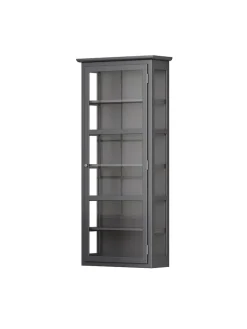 Lindebjerg Design Væghængt Vitrineskab N4, antracit fra><noscript><img width=