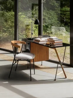 GUBI Violin Dining Chair, american walnut fra> Spisebordsstole