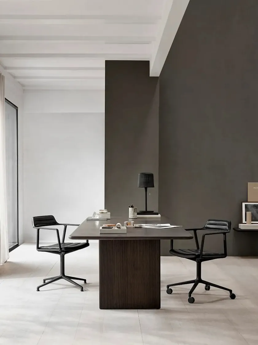 Vipp 452 Swivel Chair, bosco grøn læder fra> Spisebordsstole